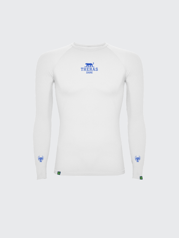 THERAS ZaireĀ® x Tala Fam ā Blue Demons Compression Menās White Sleeveless Shirt
