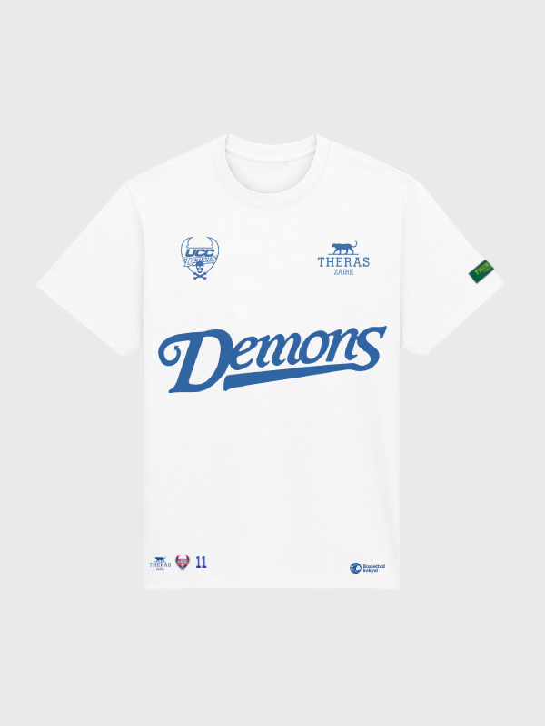 THERAS Zaire® 'Tala Fam' Blue Demons White Tee