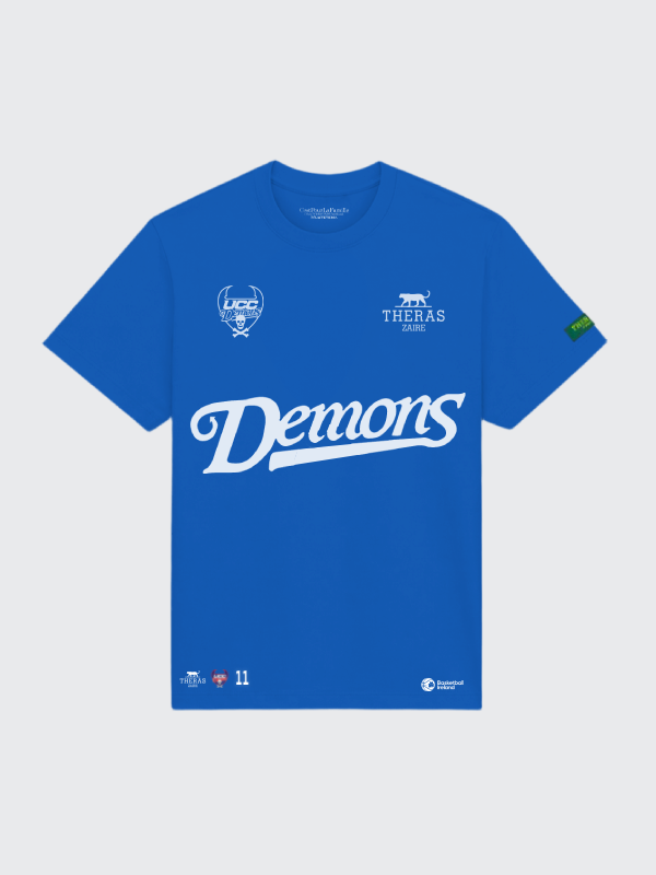 THERAS Zaire® 'Tala Fam' Blue Demons White Tee