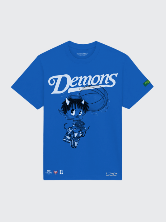 THERAS Zaire® 'Tala Fam' Blue Demons White Tee (Copia)